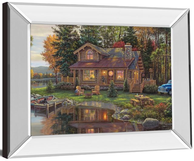 Classy Living Lakeside Cabin Glow Wall Art-2