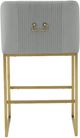 TOV Furniture Lisa by Inspire Me! Home Decor Gold/Gray Counter Stool-5