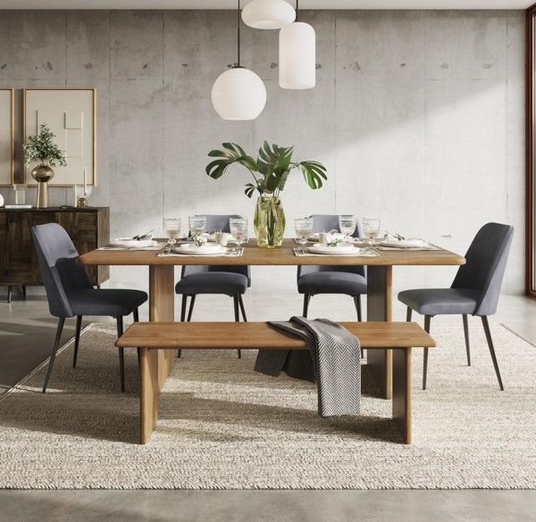 Jofran Inc. Urban Archive Burke Golden Dining Bench-1