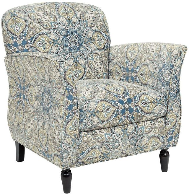 Olliix by Madison Park Blue Multi/Brown Escher Accent Chair-3