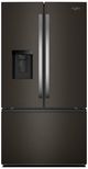 Whirlpool® 36 in. 30.0 Cu. Ft. Fingerprint Resistant Black Stainless Steel French Door Refrigerator with In-Door Water and Ice Maker-0