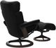 Stressless® by Ekornes® Customizable Magic Large Manual Recliner and Ottoman with Signature Base-3