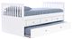 Donco Kids White Twin Mission Rake Bed with Drawer Storage-0