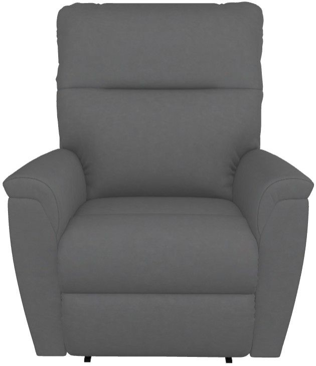 La-Z-Boy® Norton Blue Grey Leather Power Wall Recliner with Headrest and Lumbar-1