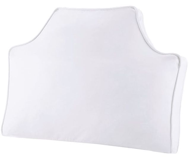 Olliix by Intelligent Design Oversized Headboard White Cotton Canvas Pillow-0