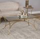 Uttermost® Alayna Glass Top Coffee Table with Antiqued Gold Base-3