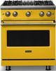 Viking® 5 Series 30" Daffodil Pro Style Gas (LP) Range with Brushed Brass Trim-0