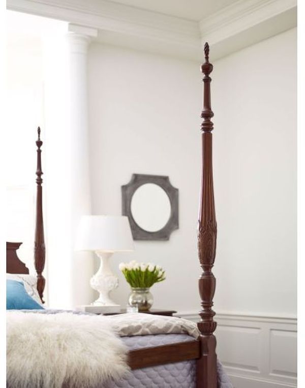 Kincaid® Hadleigh Clear Black Cherry Rice Queen Carved Bed-1
