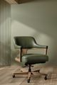 Hooker® Furniture EC Briar Light Wood/Verona Forest Swivel Tilt Executive Chair-5
