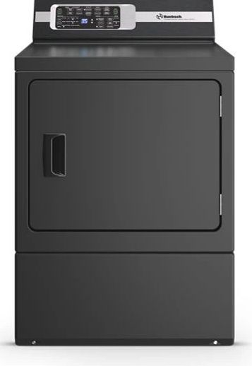Huebsch® Matte Black Top Load Washer & Electric Dryer Laundry Pair-2