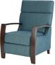 Olliix by Madison Park Blue Katniss Push Back Recliner-2