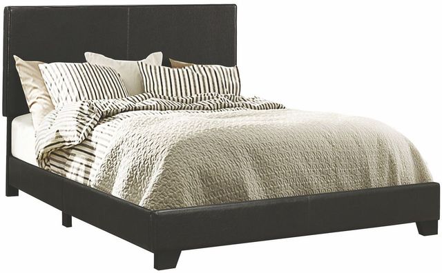 Coaster® Dorian Black Eastern King Upholstered Bed-0