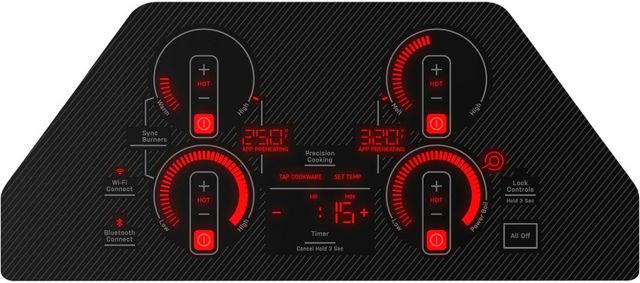 GE Profile™ 30" Black Built-In Electric Cooktop-3