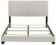 Coaster® Dorian Cream Eastern King Upholstered Panel Bed -2