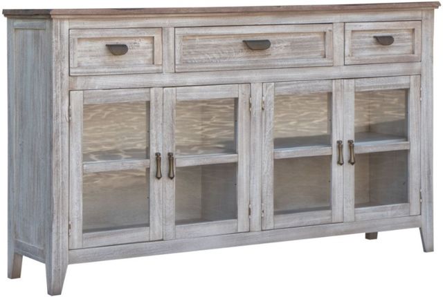 International Furniture Direct Sahara Brown/White Console-0