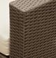 Furniture of America® Davina 5-Piece Beige/Brown Fabric/Faux Rattan Outdoor Patio Set with Ottoman and Storage-1