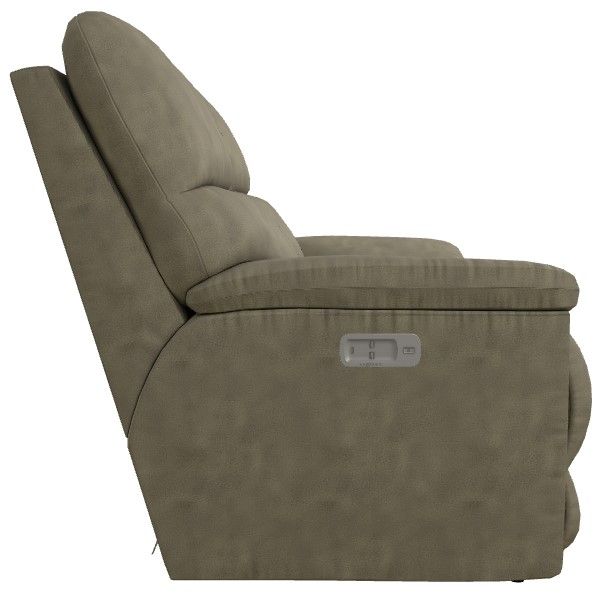 La-Z-Boy® Brooks Charcoal Power Reclining Loveseat with Headrest-2