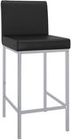 Inspire™ Porto Black/Chrome 26" Counter Stool, Set Of 2-0