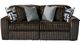 Signature Design by Ashley® Midnight-Madness 2-Piece Chocolate Small Spaced Sectional Sofa-0