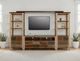 International Furniture Direct Antique Brown TV Stand-1