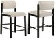 Coaster® Kehoe 2-Piece Black/Cream Counter Stool Set-0