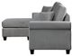 Mazin Furniture Monty 2-Piece Gray Reversible Sofa Chaise Sectional-4