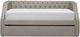 Mazin Furniture Berwick Light Gray Twin Daybed with Trundle-1