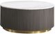 Coaster® Jason 2-Piece White Top Occasional Table with Charcoal/Gold Base Set-2
