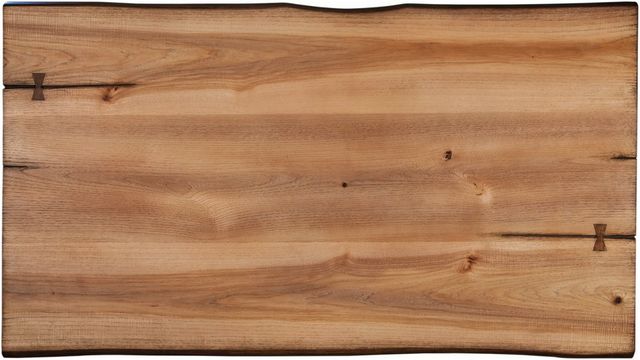 Coaster® Natural Honey and Gunmetal Coffee Table With Hairpin Legs-3