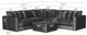 iAmerica Viridian 5-Piece Pine Sectional-1