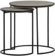 Armen Living Rina 2-Piece Gray Nesting End Table Set-0