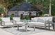 Signature Design by Ashley® Moonlight View Gray Aluminum/Fabric Outdoor Sofa-3