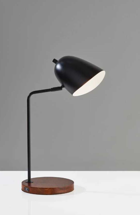 Adesso® Jude Black/Walnut Desk Lamp-3