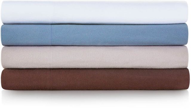 Malouf® Woven™ Portuguese Flannel White Queen Pillow Case-2