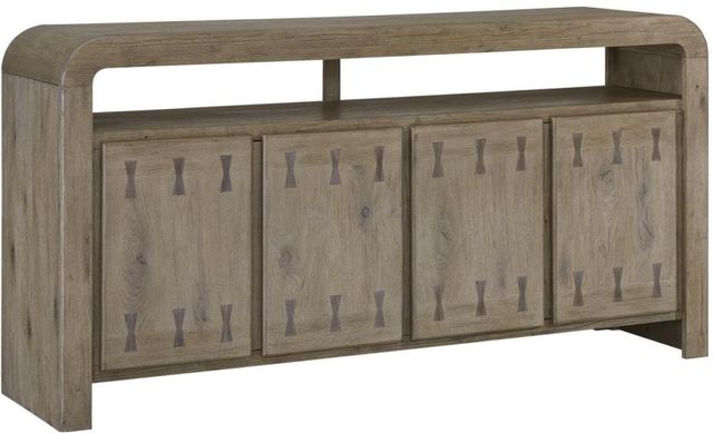 Bernards Pagosa Beige 72" Bowtie Console-0