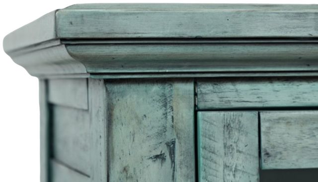 Jofran Inc. Rustic Shores Surfside Blue 2-Door Accent Cabinet-4