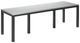 Homecrest™ Outdoor Living Customizable Eden Aluminum/Teak 110" Rectangular Outdoor Balcony Table-0