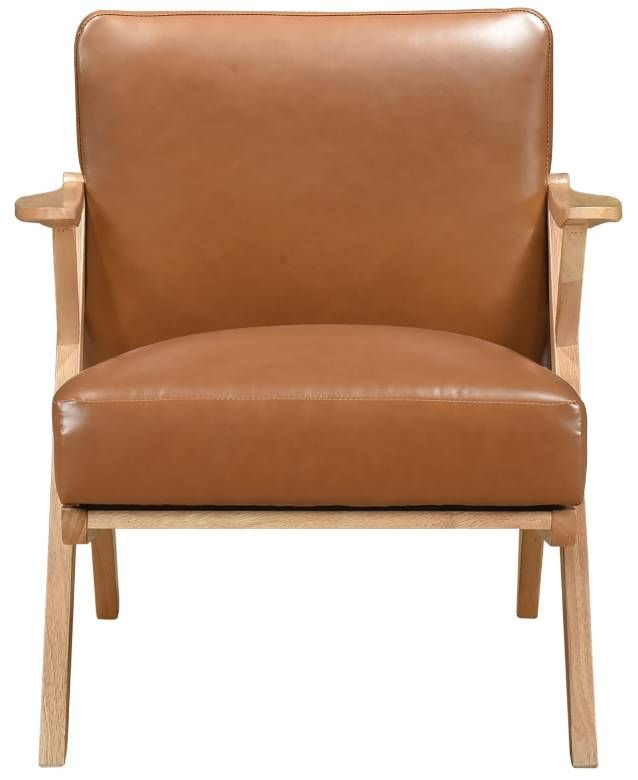 Homelegance® Gideon Brown/Natural Accent Chair-2
