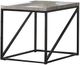 Coaster® Birdie Grey Square End Table with Black Metal Base -0