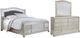 Signature Design by Ashley® Coralayne 3-Piece Silver California King Panel Bed Set-0
