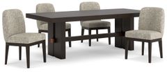 Signature Design by Ashley® Burkhaus 5-Piece Dark Brown Dining Set