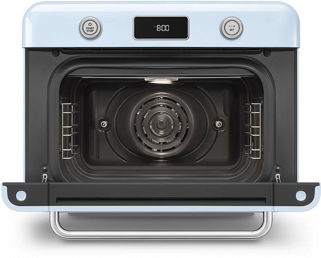 Smeg 50's Style 20" Pastel Blue Countertop Combi Steam Oven-4