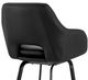 Armen Living Aura Black 26" Backless Swivel Counter Stool-3