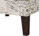 Elements International Kori Beige French Script Accent Chair-4