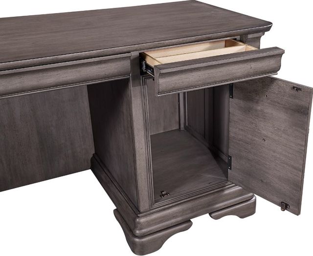 aspenhome® Sinclair Ash Gray Credenza Desk-3