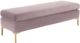 TOV Furniture Delilah Blush Textured Velvet Bench-0