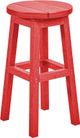 C R Plastics Generation Line Red Counter Stool-0