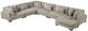 Homelegance® Traverse 6-Piece Taupe U-Shape Modular Sectional with Reversible Chaise-0