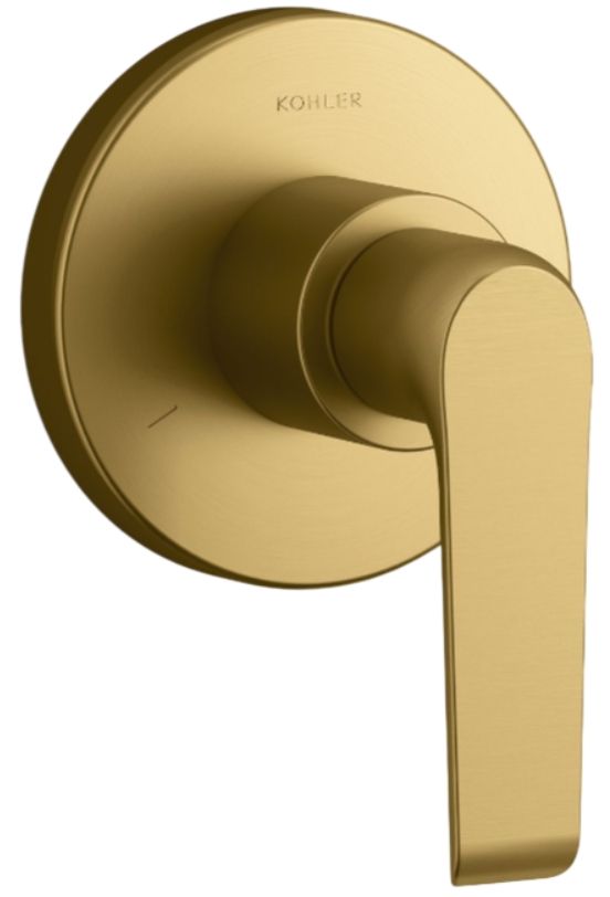 KOHLER® Avid® MasterShower® Vibrant Brushed Moderne Brass Transfer Valve Trim-0