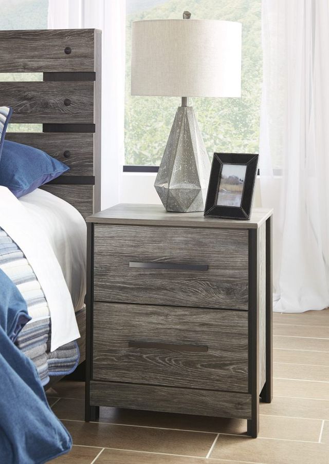 Signature Design by Ashley® Cazenfeld Black/Gray Nightstand-3